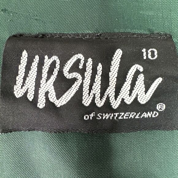 Vintage URSULA of Switzerland Blazer Jacket Womens Size 10‎ Peplum Floral Lined - Picture 5 of 12